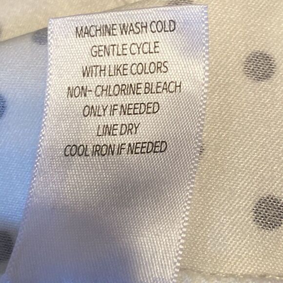 ALVX Dress Women Size 18 Sleeveless White With Black Dots With Zipper In Back - Picture 8 of 8